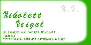 nikolett veigel business card